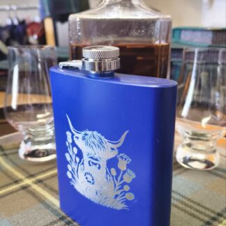 Hip Flask - Highland Coo