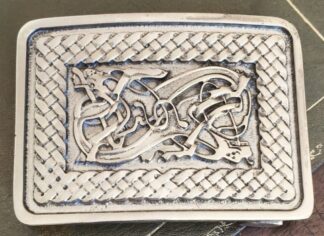 Belt Buckle : Celtic Dragon 001